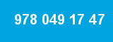978 049 17 47 978 049 17 47